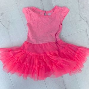 Neon pink tutu dress